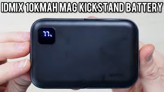 IDMIX 10000mAh MagSafe Kickstand Battery Bank [upl. by Icyac]