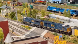 Large Model Railroad layout in HO scale [upl. by Amian]