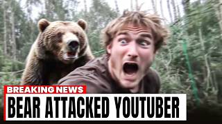 YouTuber Attacked by Grizzly Bear While Filming Content in the Wild on October 5th 2024 [upl. by Ttam]