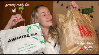 bali haul  getting ready for my first trip to bali  asmr  h amp m zara calzedonia amp lovisa [upl. by Nomzaj517]