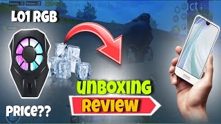 😍My new cooling fan  L01 RGB  UNBOXING  REVIEW  PRICE  BEST FOR AQUOS R2  mr venom [upl. by Osicnarf53]