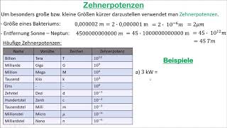 Zehnerpotenzen [upl. by Glogau]