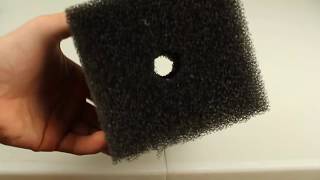 HOW TO cheap and simple DIY aquarium filter  sponge filter [upl. by Zita773]