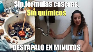 COMO DESTAPAR LAVABO DE BAÑO sin preparar fórmulas y en pocos minutos [upl. by Denton]