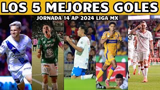 LOS 5 MEJORES GOLES DE LA JORNADA 14 APE 2024 [upl. by Ulla]