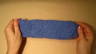 Baby socks Knitting the most simple baby socks with two knitting needles part 1 [upl. by Yesnnyl]