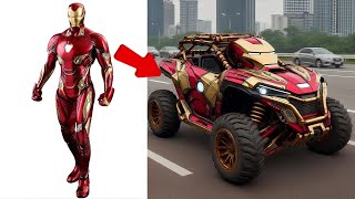 AVENGERS but ATV CAR VENGERS 🔥 All Characters 🔥Marvel amp DC 2024 💥 [upl. by Kilby]