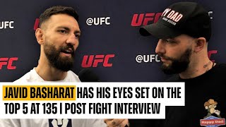 JAVID BASHARAT HAS HIS EYES ON THE TOP 5 AT 135  POST FIGHT INTERVIEW [upl. by Alan]