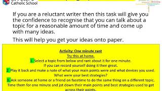 Language Paper 2 Question 5 Writing  Developing a point of view and planning [upl. by Fryd583]