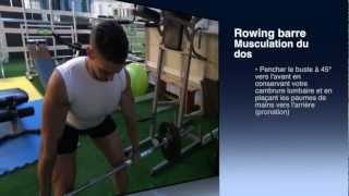 Christophe CANO  Coach sportif  Personal Trainer  Musculation du dos  Rowing barre [upl. by Oys611]