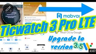 Ticwatch Pro 3 LTE  Upgrade to Wear OS 35  This update was long overdue [upl. by Llezo]