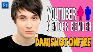 YOUTUBER GENDER BENDER ► Danisnotonfire as a woman [upl. by Nohs]