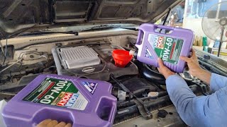 how to change ZD30 engine oil and filter  Nissan patrol [upl. by Onil]