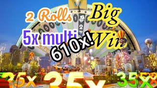 Monopoly 2 Rolls with 5x Multi Big win Oct 23 2024 [upl. by Bollen570]