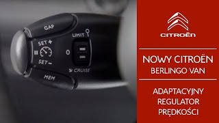 Citroën Berlingo Van adaptacyjny regulator prędkości [upl. by Eadie]