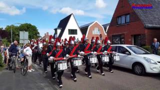 Kamper Trompetter Korps tijdens de Pinksterfeesten in Delfzijl Mars [upl. by Renard102]