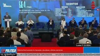 EN VIVO Reforma fiscal aumenta impuestos a placas y generaliza ITBIS En Noticias [upl. by Oirevas134]