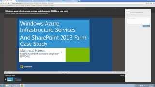 Arabic 1 Intro Implementing Highly Available SharePoint Farms on Windows Azure IaaS [upl. by Bethezel]