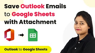 How to Save Outlook Emails to Google Sheets with Attachment  Outlook Google Sheets Integration [upl. by Lienaj]