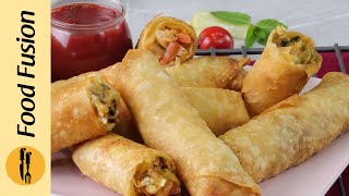 Vegetable Cheese Spring Rolls 👉Make amp Freeze Easy Ramadan Recipe by Food Fusion [upl. by Goulder]