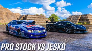 Pro Stock Camaro vs Koenigsegg Jesko 1600 hp  Forza Horizon 5 [upl. by Osbert]