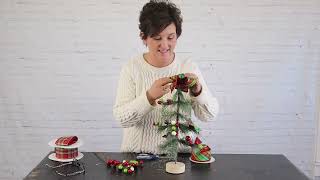 Decorating a Mini Christmas Tree  DIY [upl. by Amathiste]