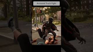 Armored Truck fight as Peter Parker the Arachknight Suit in Marvels SpiderMan 2  Ryzen 5 5600 [upl. by Ehgit]