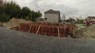 TimeLapse construction de maison unifamiliale neuve à TroisRivière Le solage [upl. by Hecklau]