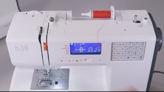 b38  b37 Tutorial – Bobbin winding and threading 27 [upl. by Hafeenah648]