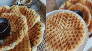 Brusselse wafels – eenvoudig recept😋😋بسكويتات الوفل بروكسل  وصفة سهلة [upl. by Ysnat]