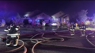 House fire displaces family in Colorado Springs [upl. by Dominga]