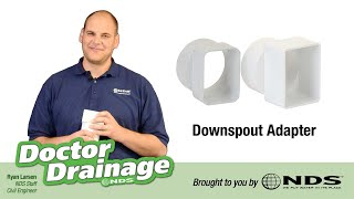 How to connect your downspout to your drain pipe NDS downspout adapter [upl. by Elnukeda]