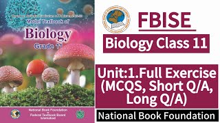 Class 11 Biology Unit 1 Complete Exercise  New Syllabus 2024LearnOnlineWithAnum [upl. by Chaney]