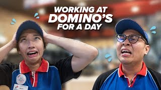 We Try Working At Dominos For A Day  SAYS CubaTry  Presented by Domino Malaysia [upl. by Malin]