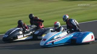 2024 Hoosier British Sidecars Donington Park Race 1 highlights [upl. by Solracnauj]