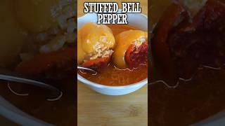 STUFFED BELL PEPPER RECIPE shorts food recipe [upl. by Euqina]