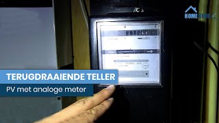 Analoge meter  PV installatie  Terugdraaiende teller 🤑 Een unieke combinatie [upl. by Chura]