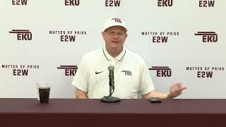 EKU Football  2023 Media Day Walt Wells [upl. by Ainadi78]