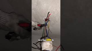 Let’s compare this method of wire connection with using Wago connectors electrician electrian [upl. by Icken]