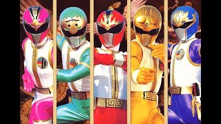 Gosei Sentai Dairanger All Henshin And Roll Call [upl. by Nim]