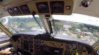 King air F90 Pouso em Curitiba  Bacacheri SBBI RWY36 [upl. by Yenhpad]