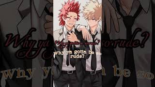 Kirishima x Bakugo kiribaku mha [upl. by Noyrb]