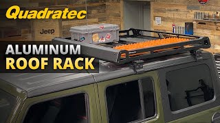 Quadratec Aluminum Roof Rack Install amp Review for Jeep Wrangler JK JL amp Gladiator JT [upl. by Alison]