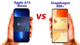 Apple A15 Bionic vs Snapdragon 888 chipset comparison [upl. by Yehus]