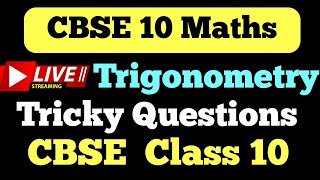 Trigonometry  Tricky Questions Important Questions  CBSE Class 10 StudyPointPro [upl. by Jerri]