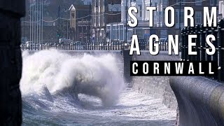 Storm Agnes hits South Cornwall  September 2023 [upl. by Maze]