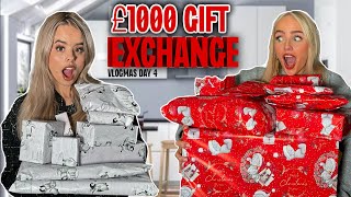 £1000 GIFT EXCHANGE Vlogmas Day 4 [upl. by Saideman]