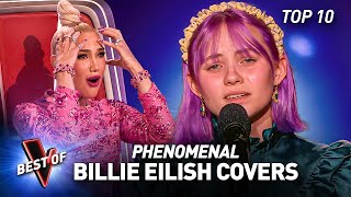 Incredible BILLIE EILISH Covers in the Blind Auditions of The Voice  TOP 10 [upl. by Bertram738]