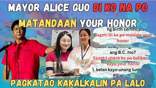 ALICE GUO ANG MAYOR NA HALOS LIMOT ANG LAHAT NG MGA PANGYAYARI SAKANYANG PAGLAKI [upl. by Oicnoel634]