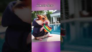 Hamster makan Gumi hamsterimut hamsters comedy funny gumi [upl. by Spillihp]